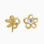 Bestia Diamond Solitaire Earring - Image 13
